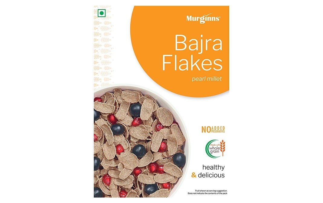 Murginns Bajra Flakes, Pearl Millet   Box  275 grams